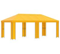 Kiosque de jardin vidaXL 6 x 3 m, jaune, polyester et acier 190
