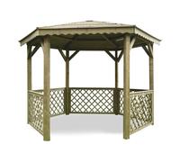 Kiosque en bois Pavilion - 6.68 m² - 3.15 x 2.57 x 2.56 m - 16 mm