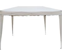 Kiosque pliable avec structure en acier, sac de transport inclus, pour salons et marchés – Camel – Blanc – L 300 x P 200 x H max. 260 cm
