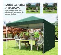Kiosque pliant - Kiosque pliant 3 x 3 m - Pliable - Hauteur réglable - Protection UV UPF50+ - Tissu Oxford - Blanc