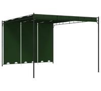 Kiosque vidaXL 4 x 3 x 2,3 m, vert, polyester et acier