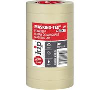 Kip Masking-Tec 3804-24 Lot de 9 rouleaux de papier crêpé fin Naturel 24 mm x 50 m