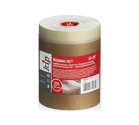 Kip Matériau de protection de surface 180 mm x 25 m | Papier de masquage avec crêpe de peinture, rebords de fenêtre, plinthes, 80 °C, 2 en 1, peintre