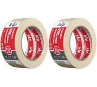 Kip - Ruban adhésif de masquage fin en papier crêpé 205-47 - Masking tape idéal pour les travaux de peinture en intérieur - Dimensions : 48mm x 50m - Couleur nature (Lot de 2)