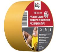 Kip - Ruban PVC de protection 218-16 - Masking tape à rayures transversales pour protéger des surfaces lisses - Dimensions : 50mm x 33m - Couleur jaune