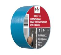 Kip - Ruban toilé résistant aux UV 229-35 - Ruban adhésif en tissu mesh pour les travaux de masquage en intérieur et en extérieur - Dimensions : 50mm x 25m - Couleur bleu