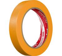 KIP Ruban de masquage 3808 WASHI-TEC Premium Goldkrepp lisse jaune Rouleau de 50 m x 18 mm - 3808-18