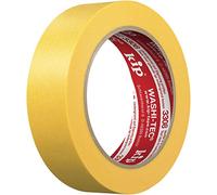 kip WASHI-TEC Ruban adhésif crêpé doré - 30 mm x 50 m - Ruban adhésif très fin pour l'intérieur et l'extérieur - Bords tranchants sans bavure - Haute adhérence