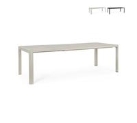 Kiplin Bizzotto Table extensible en aluminium 100 x 180-240 cm - Blanc