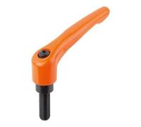 KIPP KIPP Levier de serrage Gr.1 M6x50 acier bronzé zinc orange RAL2004 satiné Quantité:1