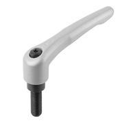 KIPP KIPP Levier de serrage Gr.2 M6 x 45 Zinc argent métallique satiné Acier brunï Quantité:1