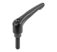 KIPP KIPP Levier de serrage Gr. 2 M6x40 acier zingué noir RAL9005 satin acier brunis Quantité:1