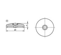 KIPP KIPP Plateau Forme A en acier inoxydable Ø 80 mm Quantité:1