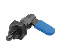 KIPP KIPP Verrou de blocage avec butée gauche Ø 6 mm M12 Forme D Douille filetée Capuchon plastique Quantité:1