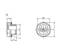 KIPP KIPP Vis de fermeture Forme A M16x1,5 D21 sans ventilation Quantité:1