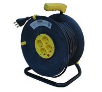 KIPPEN 4033 Rallonge professionnelle enroulable 25 m, multicolore