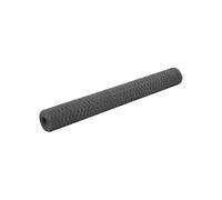 Kippengaas 25x1,2 m staal met PVC coating grijs143284