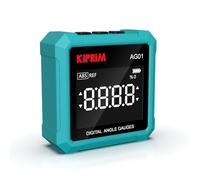 Kiprim AG01 Inclinomètre Numérique avec Socle Magnétique | Inclinomètre Magnétique à 3 Côtés avec Écran Rétroéclairé, Mesure d'angle Absolue et Relative, Commutateur d'unité °/%