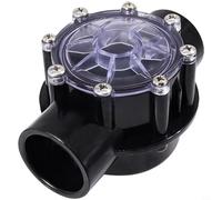 KiraKira 7235 Clapet anti-retour à 2 voies pour réservoir, valve unidirectionnelle en plastique 180 degrés, raccord de tuyau de 3,8 à 5,1 cm, système d'irrigation par pulvérisateur, noir