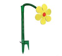 KiraKira Arroseur rotatif automatique de tournesol pour irrigation de jardin à 360 °, pelouses, parterres de fleurs, potagers, équipement d'arrosage robuste en polyéthylène avec piquet en mousse (rose