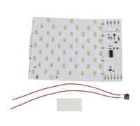 KiraKira Contrôleur solaire de circuit imprimé 3,7 V pour lumières de flamme, 51 LED, 3 modes d'éclairage, y compris scintillement et respiration, circuit imprimé de rechange