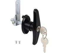 KiraKira Ensemble de serrure à poignée en T chromée à clés identiques pour camping-car, camion, camping-car, coque et boîte à outils, kit de matériel de sécurité durable en alliage de zinc