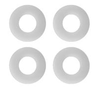 KiraKira Joint d'étanchéité en silicone pour vidange Geberit de 5,1 cm, 4 rondelles blanches compatibles avec 816.418.00.1, anti-fuite pour systèmes de plomberie de rechange