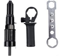 KiraKira Kit de rivets électriques pour perceuse - En alliage d'aluminium - Adaptateur d'écrou de rivet aveugle de 2,4 à 4,8 mm - Pour réparation de construction