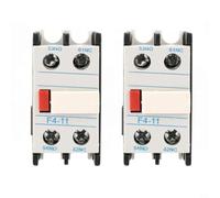 KiraKira Lot de 2 blocs de contact auxiliaires F4-11 1NO/1NC 10 A LADN11 CJX2 AC Contacteur fiable Module de commutation léger de qualité industrielle