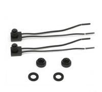 KiraKira Lot de 2 boutons poussoirs étanches 12 V marche/arrêt avec coffre pour moto, voiture, éclairage extérieur - Noir