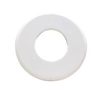 KiraKira Lot de 4 rosaces de tuyau auto-blanches en ABS de 16 mm, pour joints ronds de plomberie de cuisine, toilettes, joints muraux, bride décorative de 1,27 cm, 4 pièces (blanc 1,7 extérieur7)