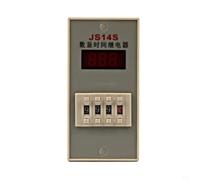 KiraKira Relais temporisé JS14S AC 220 V 380 V numérique réglable avec prise 11 broches (AC220 V)