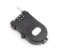 KiraKira Verrou à mot de passe en acier avec câble rétractable de 1,05 m, cadenas à combinaison à code pour bagages, sac de sport, boîte de rangement, noir