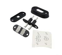 KiraKira Verrou de Porte Coulissante Interrupteur Contact Noir Compatible avec Système de Verrouillage Centralisé Voiture Van Plastique 12x10x1cm