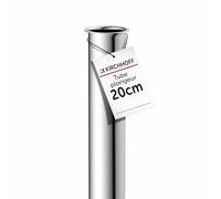 Kirchhoff 98848018 Chrome Plongeur 20cm rallonge 200mm Bouteille et Siphon, 1 1/4 Pouce, Tube supplémentaire Extra Long lavabo, écoulement en INOX, 200 mm
