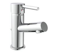 Robinet de lavabo SCHÜTTE LAURANA avec tirette, robinet de salle de bain avec vidage pour lavabo, mitigeur lavabo chromé