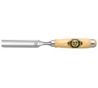 Kirschen 1431024 Gouge avec manche en Charme, Beige/Argent, 24 mm
