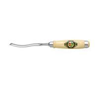 KIRSCHEN Burin Kirschen avec manche en hêtre blanc forme courbe, 20 mm Quantité:1