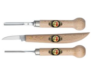 Kirschen Linolschnitt Set 3tlg - Gru?ndel 3370 GaiÃüfuÃü 3371 Messer 3363 3450000