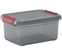 KIS 237490 Boîte de rangement K Latch empilable (l x H x P) 390 x 180 x 290 mm gris fumé, translucide 1 pc(s)