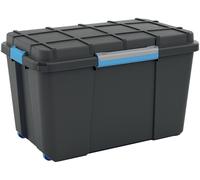 KIS 241508 Boîte de rangement Scubba empilable (l x H x P) 735 x 460 x 445 mm gris-bleu, noir 1 pc(s)