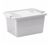 Boîte de rangement en plastique blanc Bi Box 11 L