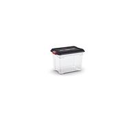 Kis 8461000 0271 02 Moover Box Boîte de Rangement Plastique Noir/Transparent 18 L