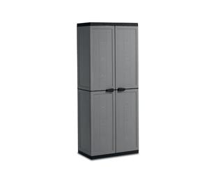 Kis 9732000 0444 01 Jolly Armoire haute Plastique Gris/Noir 68 x 39 x 166 cm
