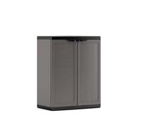 Kis 9733000 0444 01 Jolly Armoire basse Plastique Gris/Noir 68 x 39 x 85 cm