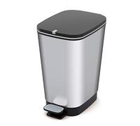 Kis Chic Poubelle Plastique Argent 6 l 17,5 X 27 X 30 Cm