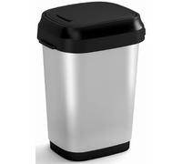 KIS DUAL SWING BIN STYLE S 10L Poubelle basculante 19 x 25 x 32 cm steel