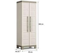 KIS EXCELLENCE UTILITAIRE Armoire de rangement 65x45x182cm beige