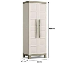KIS EXCELLENCE UTILITAIRE Armoire de rangement 65x45x182cm beige