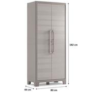 KIS GULLIVER HAUTE Armoire de rangement 80x44x182cm beige